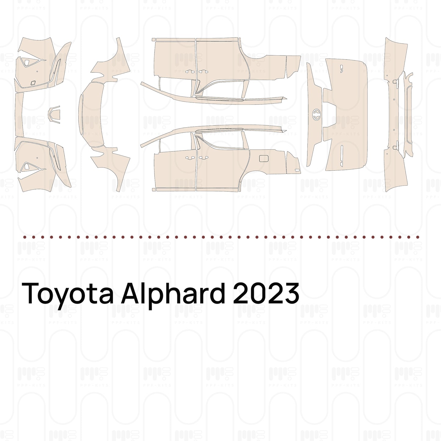 PPF precortado Toyota Alphard 2023