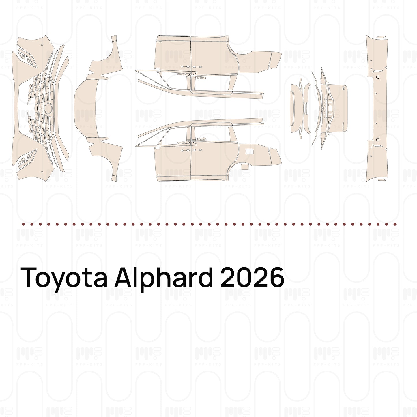 PPF precortado Toyota Alphard 2026