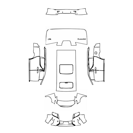 Pre-Cut PPF Toyota Alphard ALPHARD 2015 - PPF-Kits