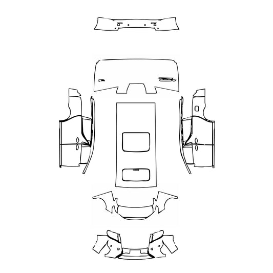 Pre-Cut PPF Toyota Alphard ALPHARD Executive Lounge 2017 - PPF-Kits