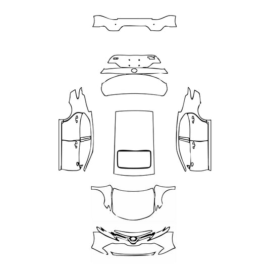 Pre-Cut PPF Toyota Camry (CN) Luxury 2019 - PPF-Kits