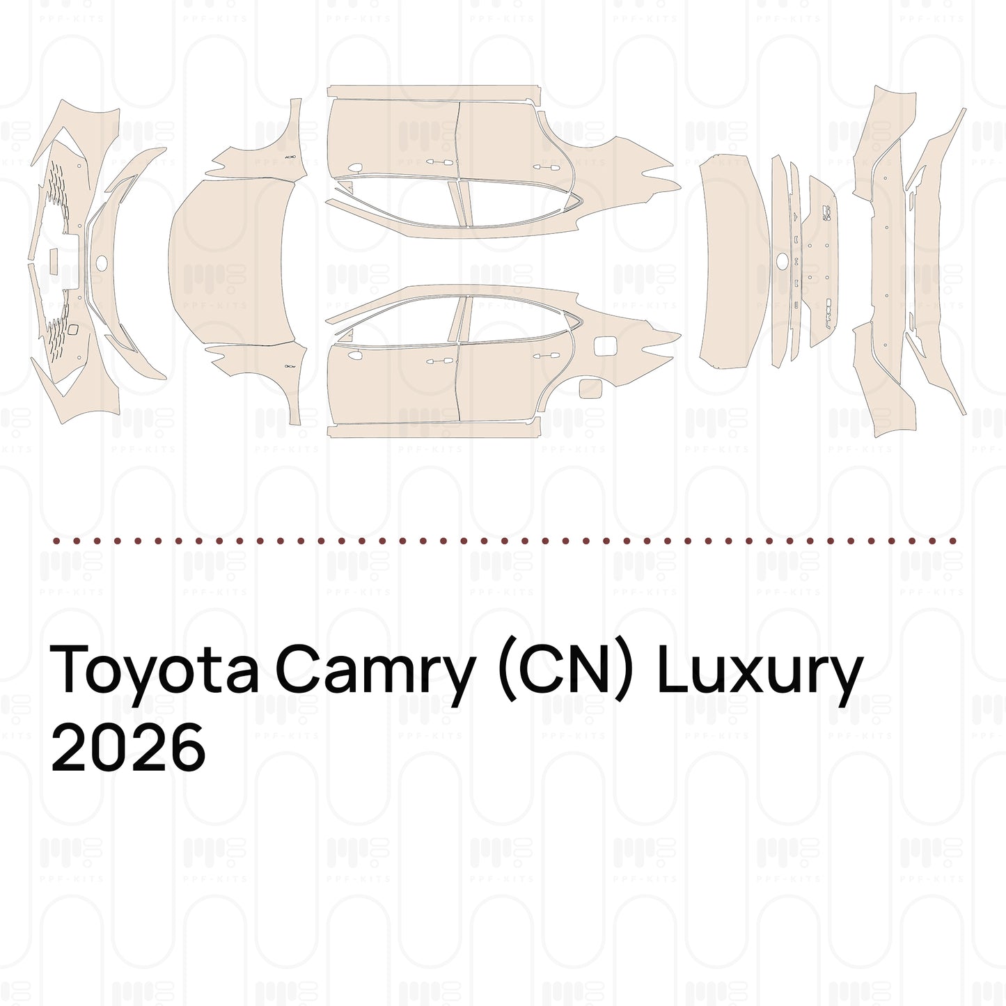 PPF precortado Toyota Camry (CN) Luxury 2026