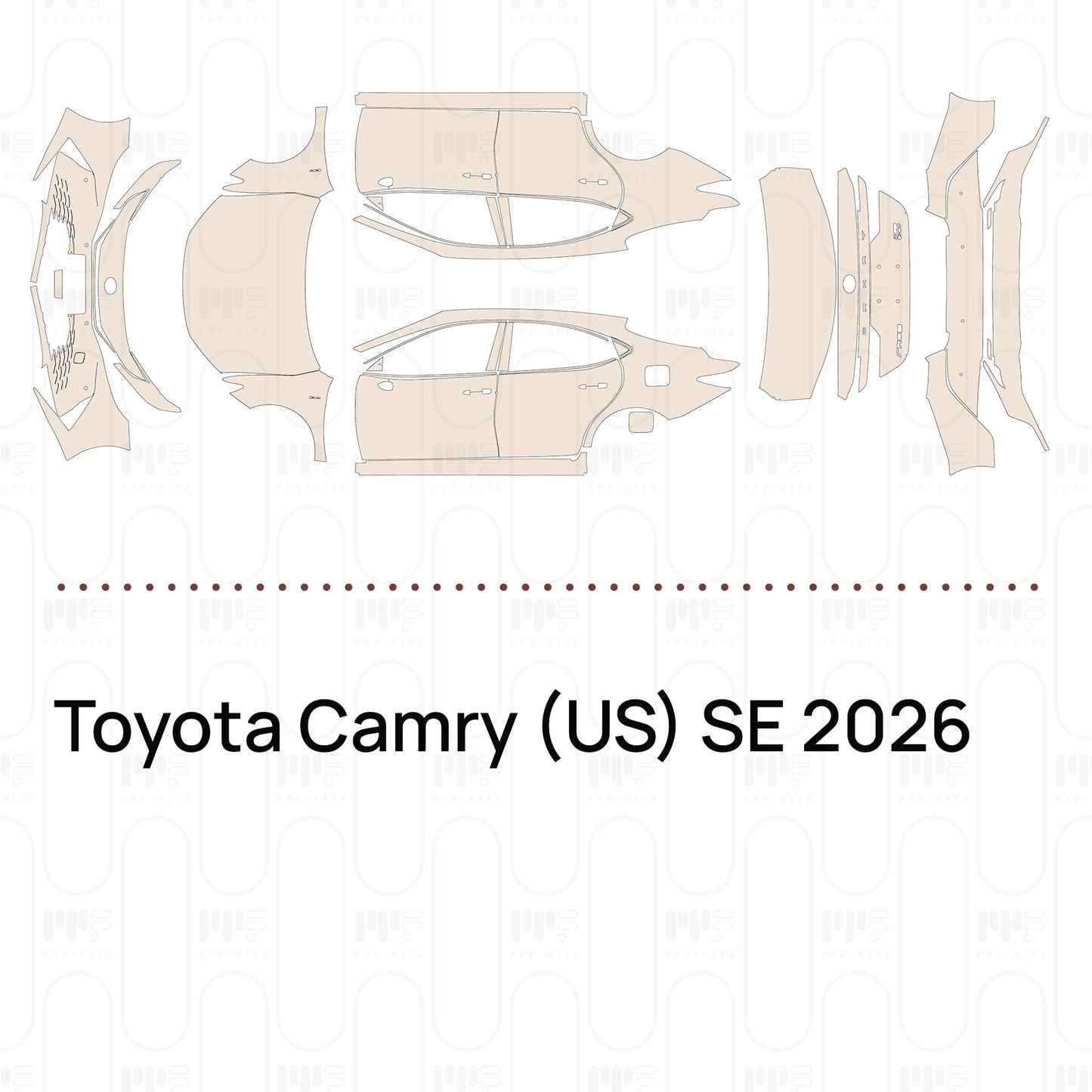 Pre-Cut PPF Toyota Camry (US) SE 2026