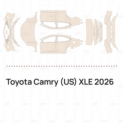 Pre-Cut PPF Toyota Camry (US) XLE 2026