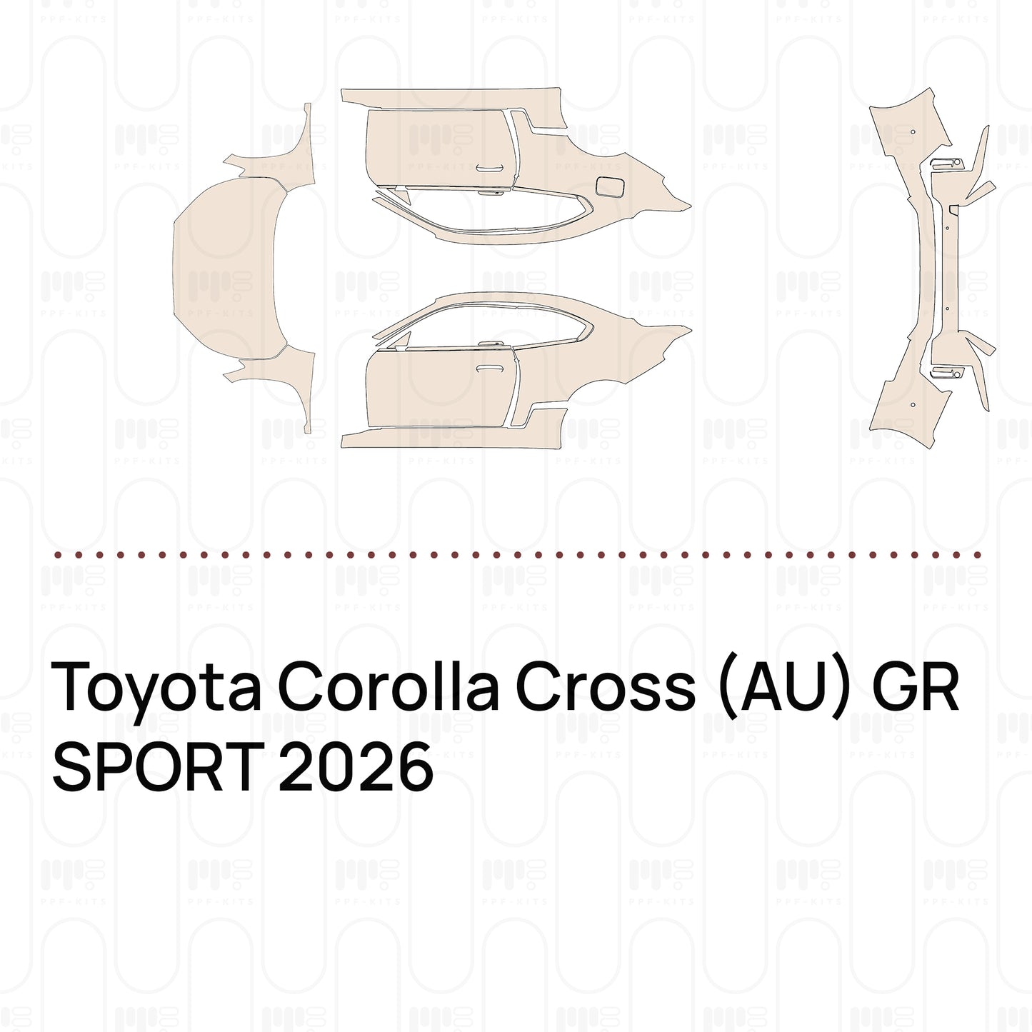 PPF precortado Toyota Corolla Cross (AU) GR SPORT 2026