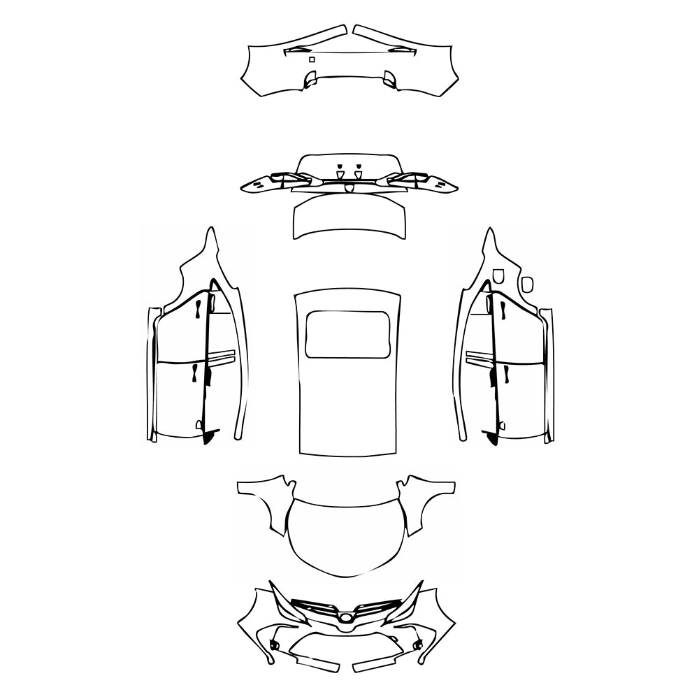 Pre-Cut PPF Toyota Corolla (EU) Sedon 2023 - PPF-Kits