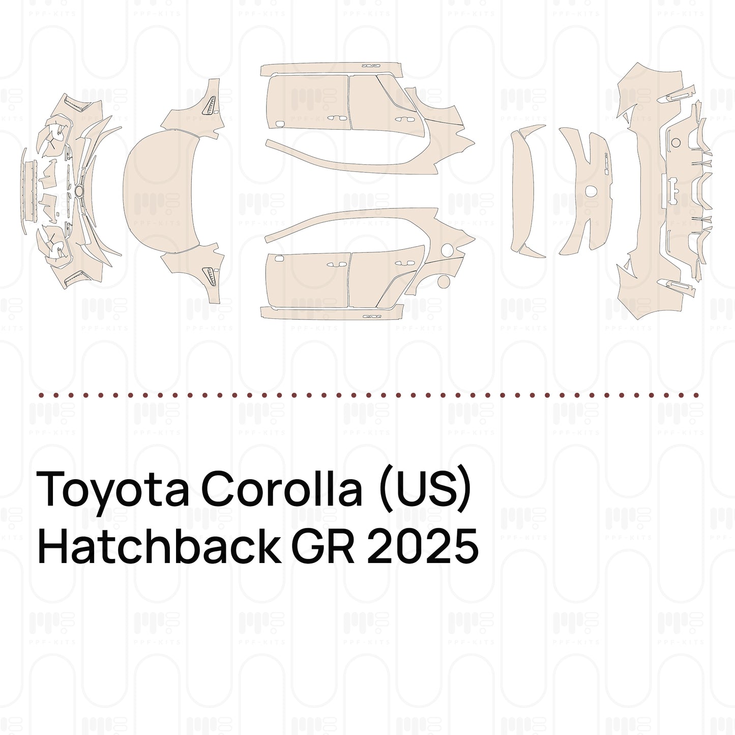 PPF precortado Toyota Corolla (US) Hatchback GR 2025