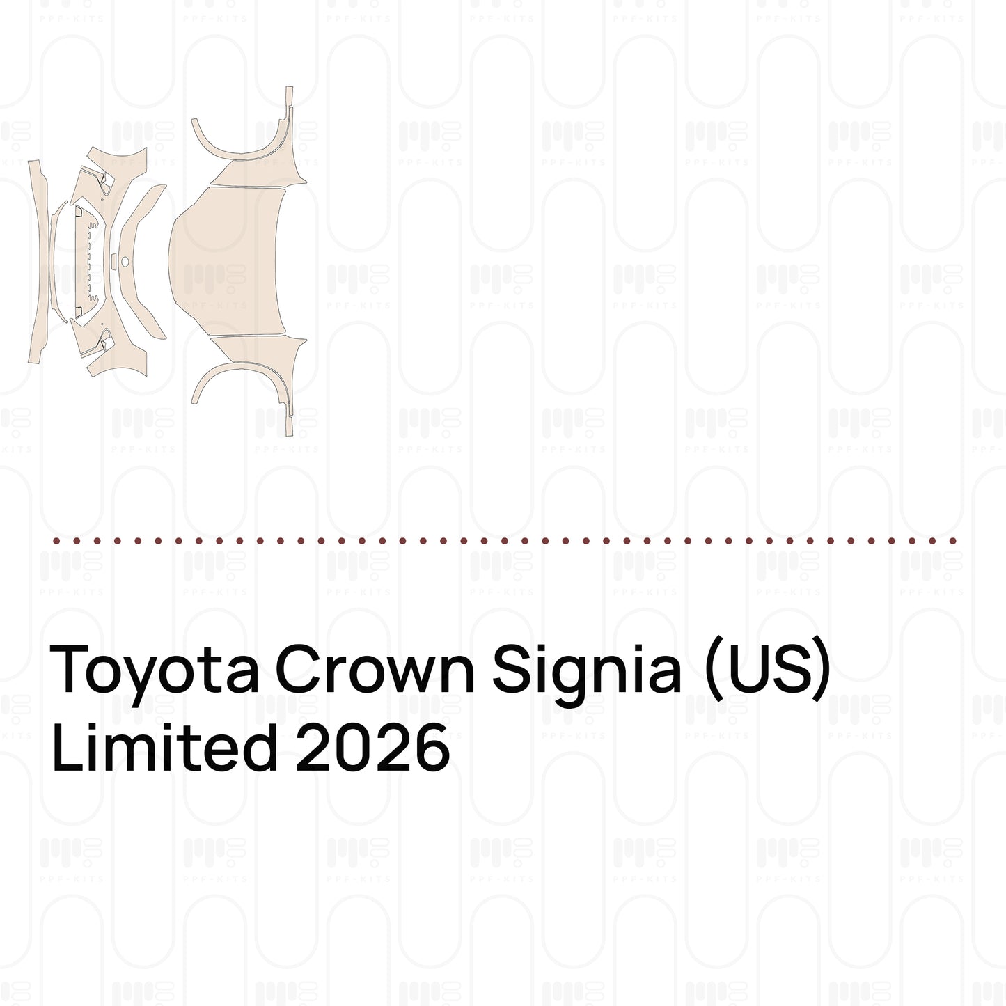 PPF precortado Toyota Crown Signia (US) Limited 2026