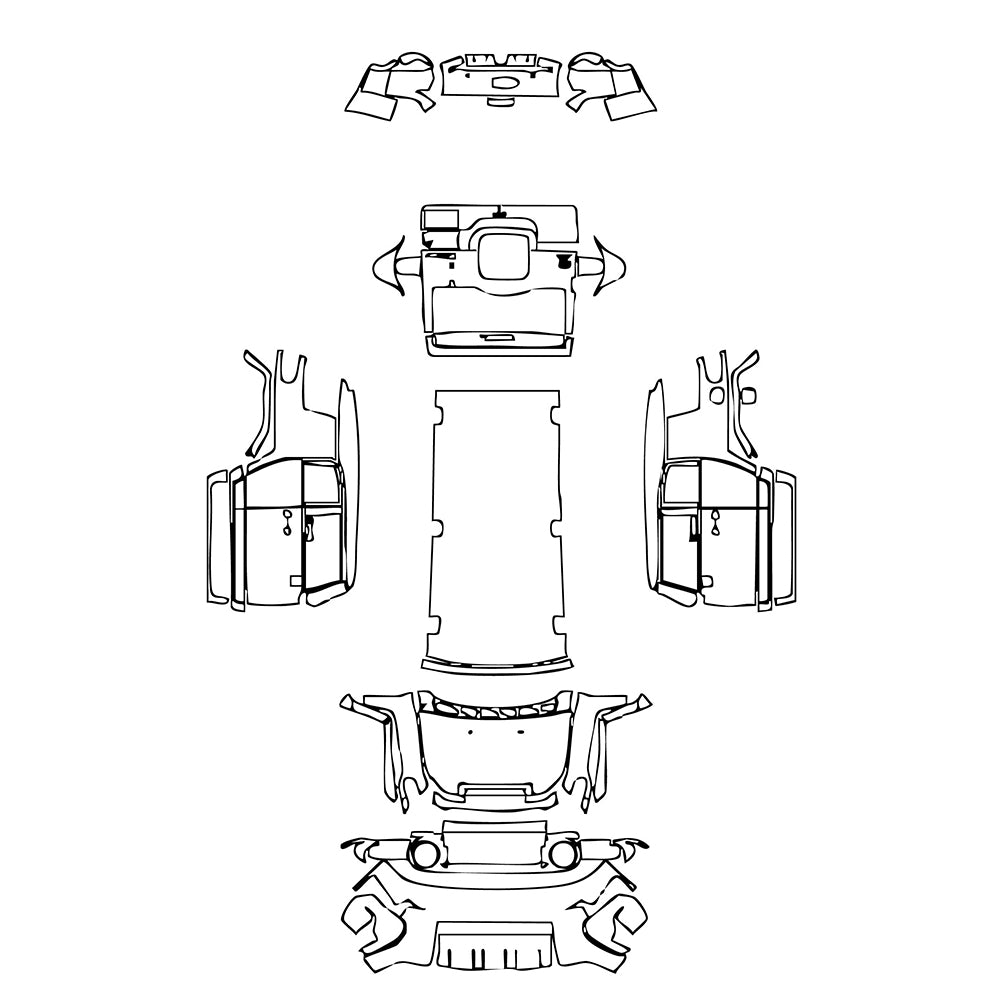 Pre-Cut PPF Toyota FJ Cruiser 2008 - PPF-Kits
