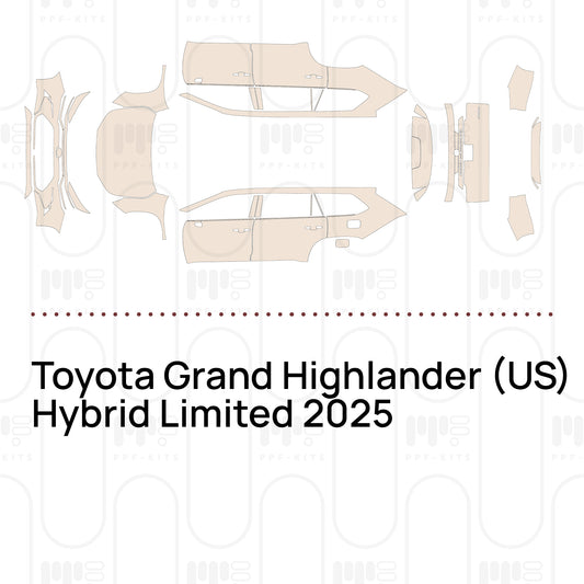 Toyota Grand Highlander (US) Hybrid Limited 2025 – Pre-Cut PPF