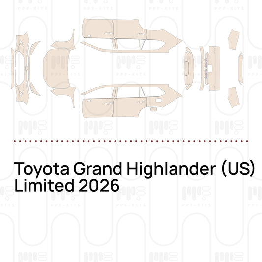 Toyota Grand Highlander (US) Limited 2026 – Pre-Cut PPF
