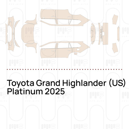 Pre-Cut PPF Toyota Grand Highlander (US) Platinum 2025