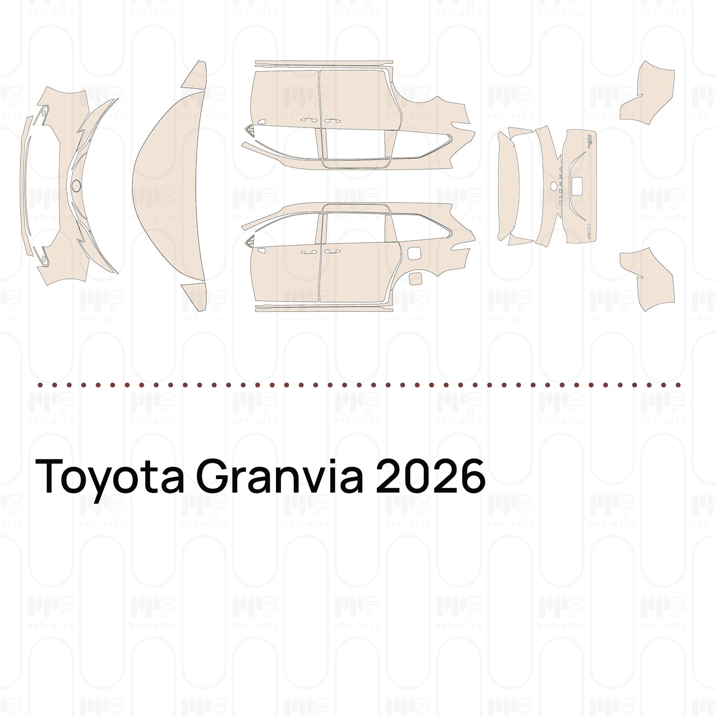 PPF precortado Toyota Granvia 2026