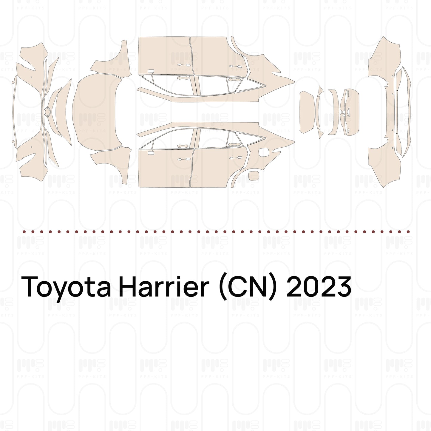 PPF precortado Toyota Harrier (CN) 2023