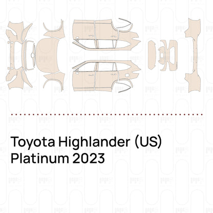 PPF precortado Toyota Highlander (US) Platinum 2023