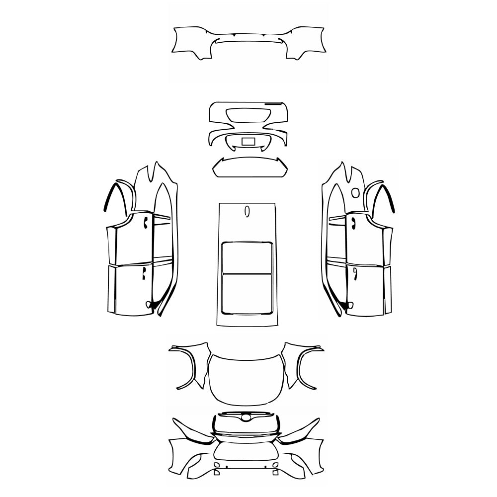 Pre-Cut PPF Toyota Highlander (US) XLE 2025 - PPF-Kits