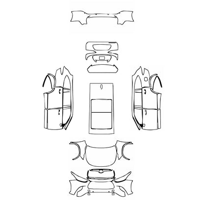 Pre-Cut PPF Toyota Highlander (US) XLE 2025 - PPF-Kits
