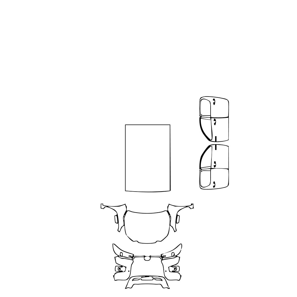 Pre-Cut PPF Toyota Hilux (EU) Double Cab Invincible X 2024 - PPF-Kits