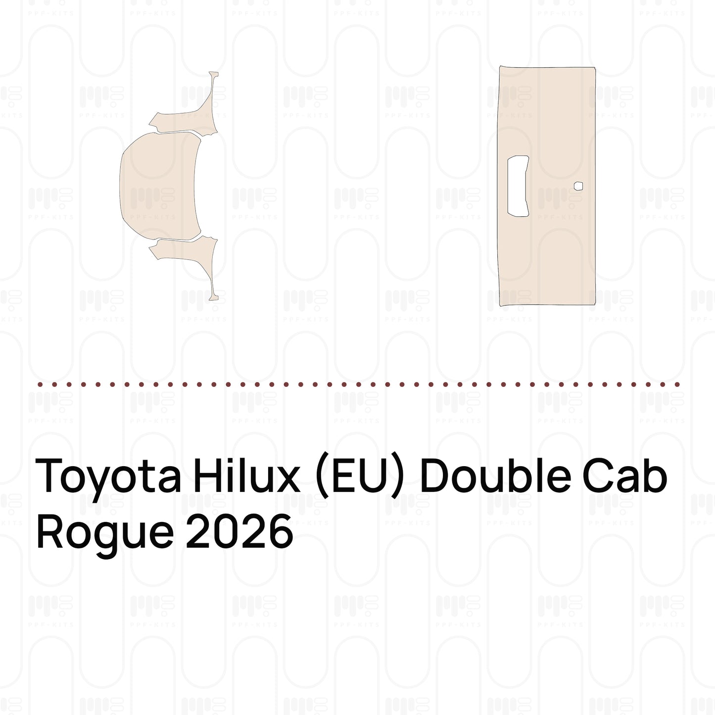 PPF precortado Toyota Hilux (EU) Double Cab Rogue 2026