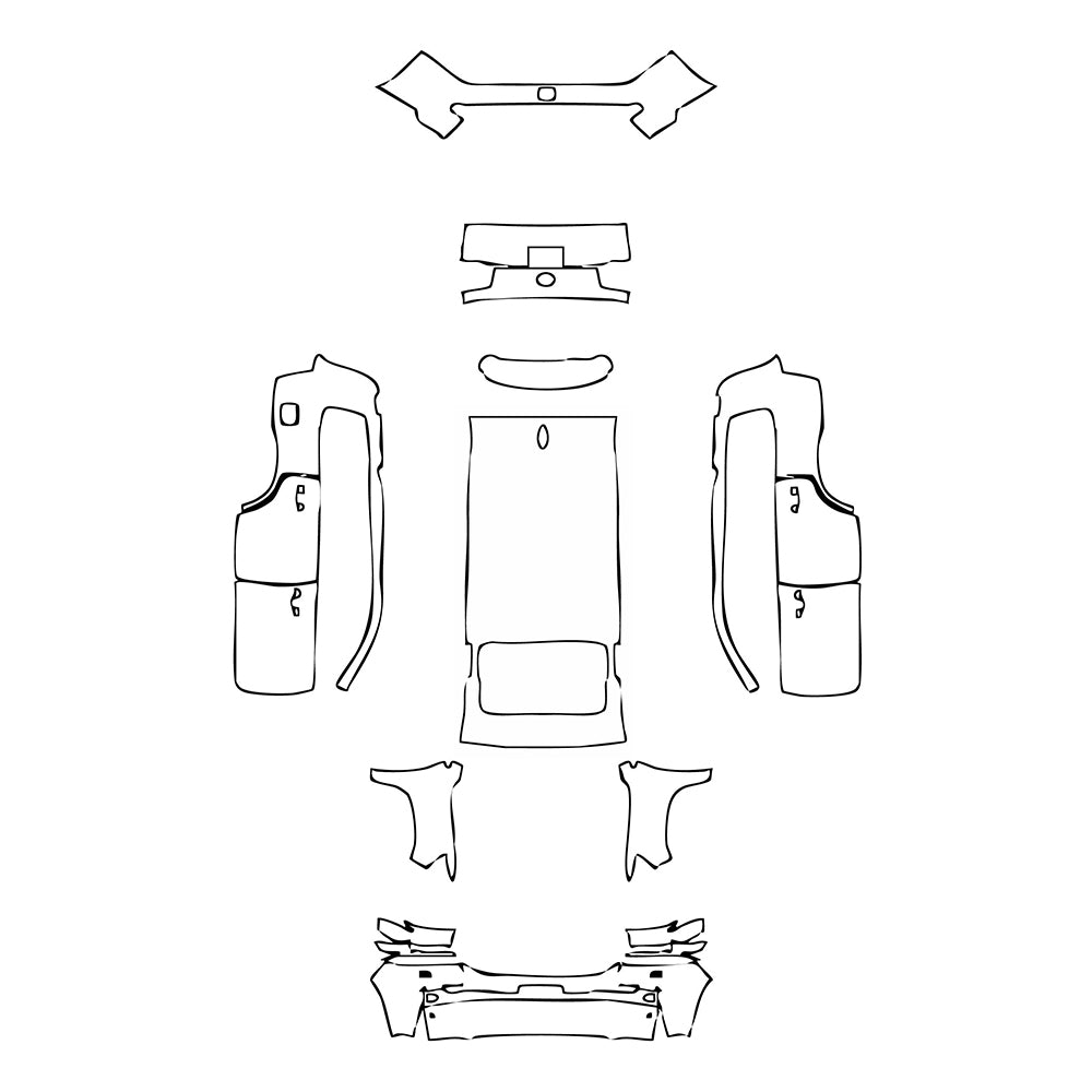 Pre-Cut PPF Toyota Land Cruiser V8 2017 - PPF-Kits