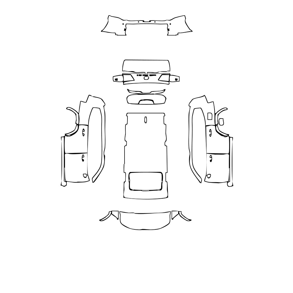 Pre-Cut PPF Toyota Land Cruiser (ME) GR-Sport 2022 - PPF-Kits