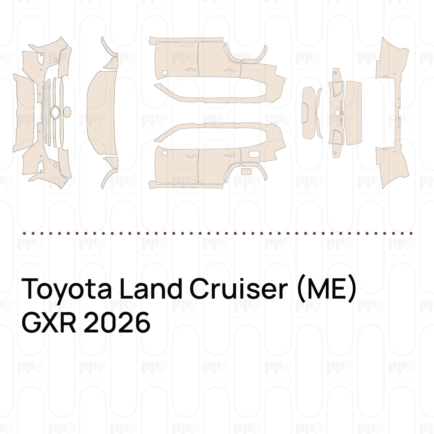 PPF precortado Toyota Land Cruiser (ME) GXR 2026