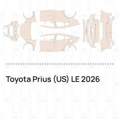 PPF precortado Toyota Prius (US) LE 2026
