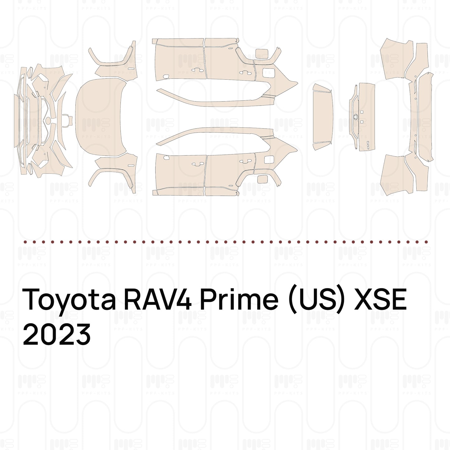 Pre-Cut PPF Toyota RAV4 Prime (US) XSE 2023