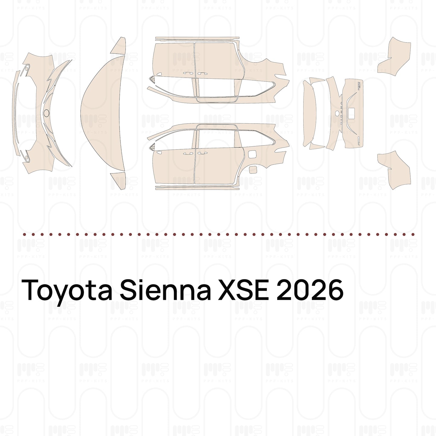 PPF precortado Toyota Sienna XSE 2026