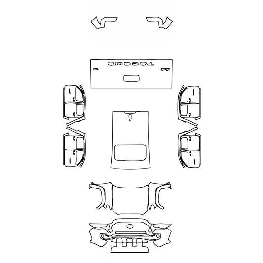 Pre-Cut PPF Toyota Tacoma Double Cab SR5 2018 - PPF-Kits