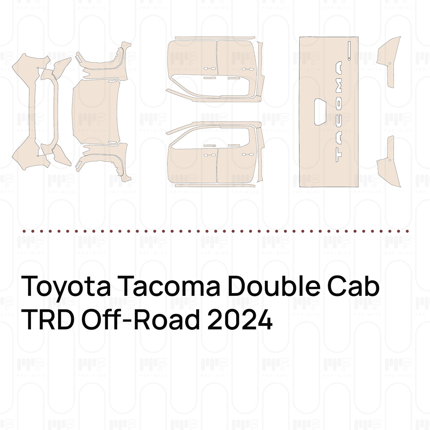 PPF precortado Toyota Tacoma Double Cab TRD Off-Road 2024