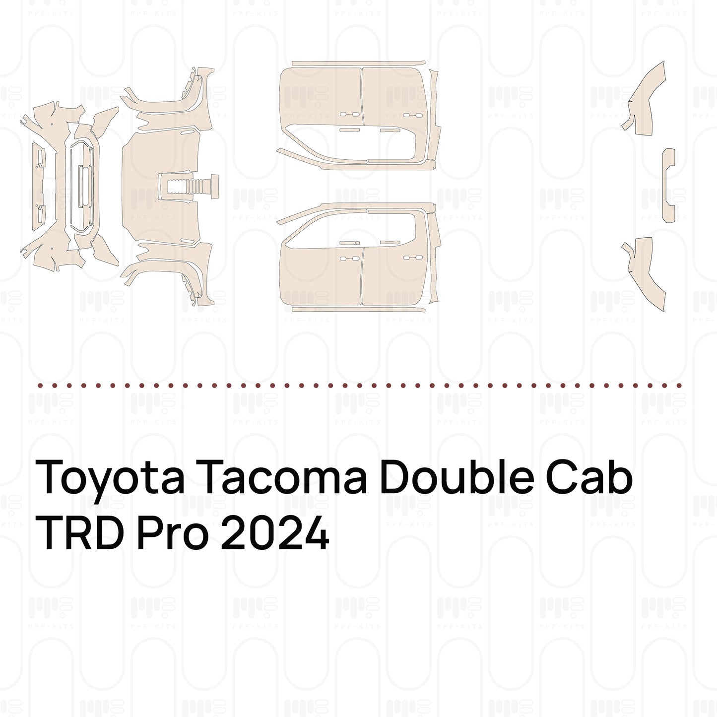 PPF precortado Toyota Tacoma Double Cab TRD Pro 2024