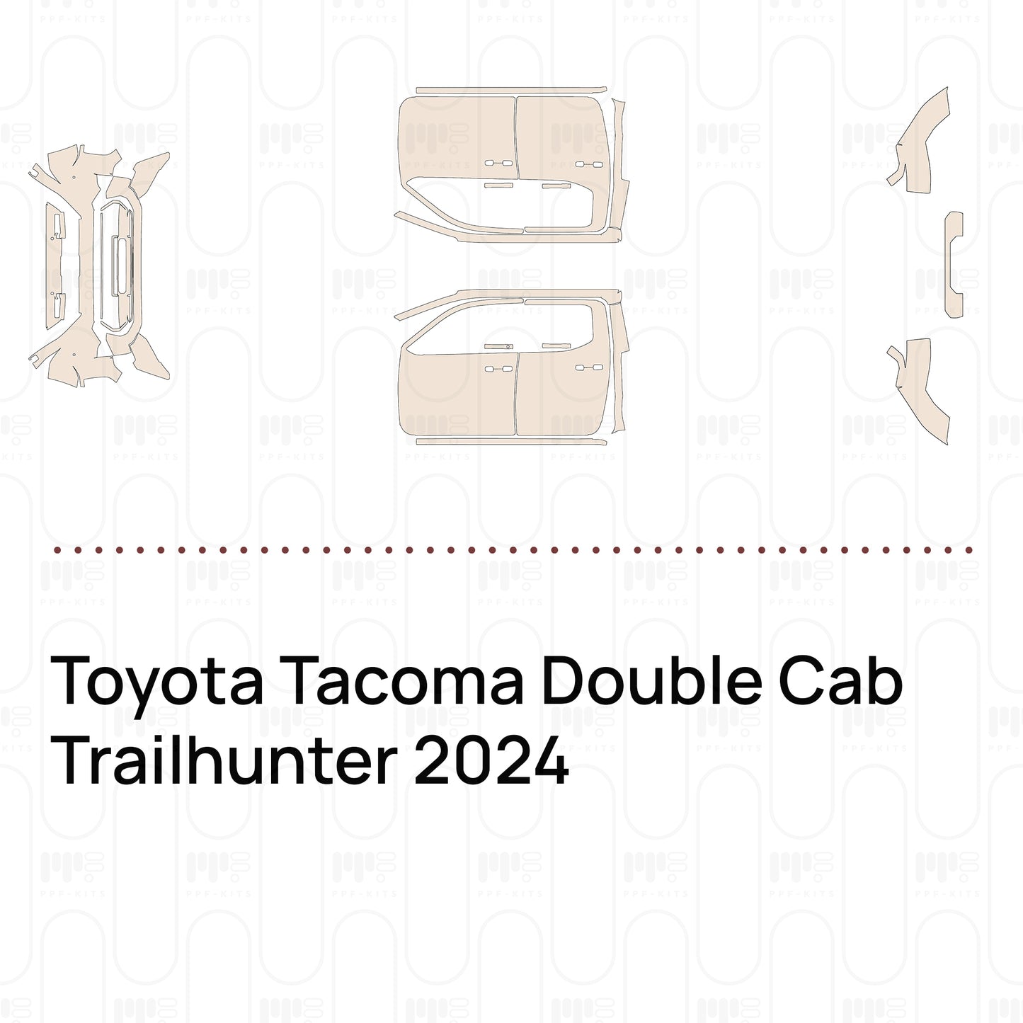 PPF precortado Toyota Tacoma Double Cab Trailhunter 2024