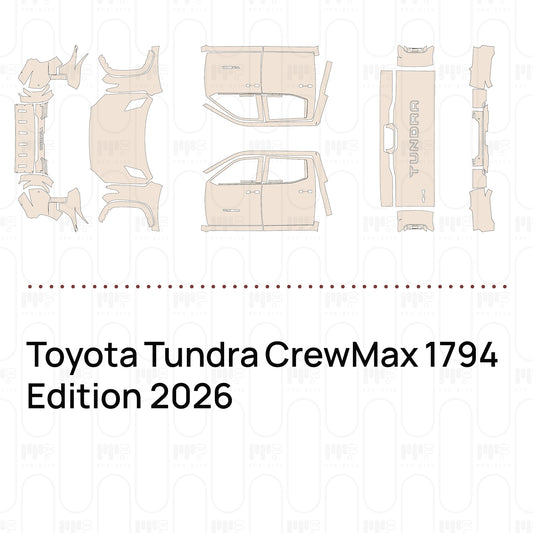 Pre-Cut PPF Toyota Tundra CrewMax 1794 Edition 2026