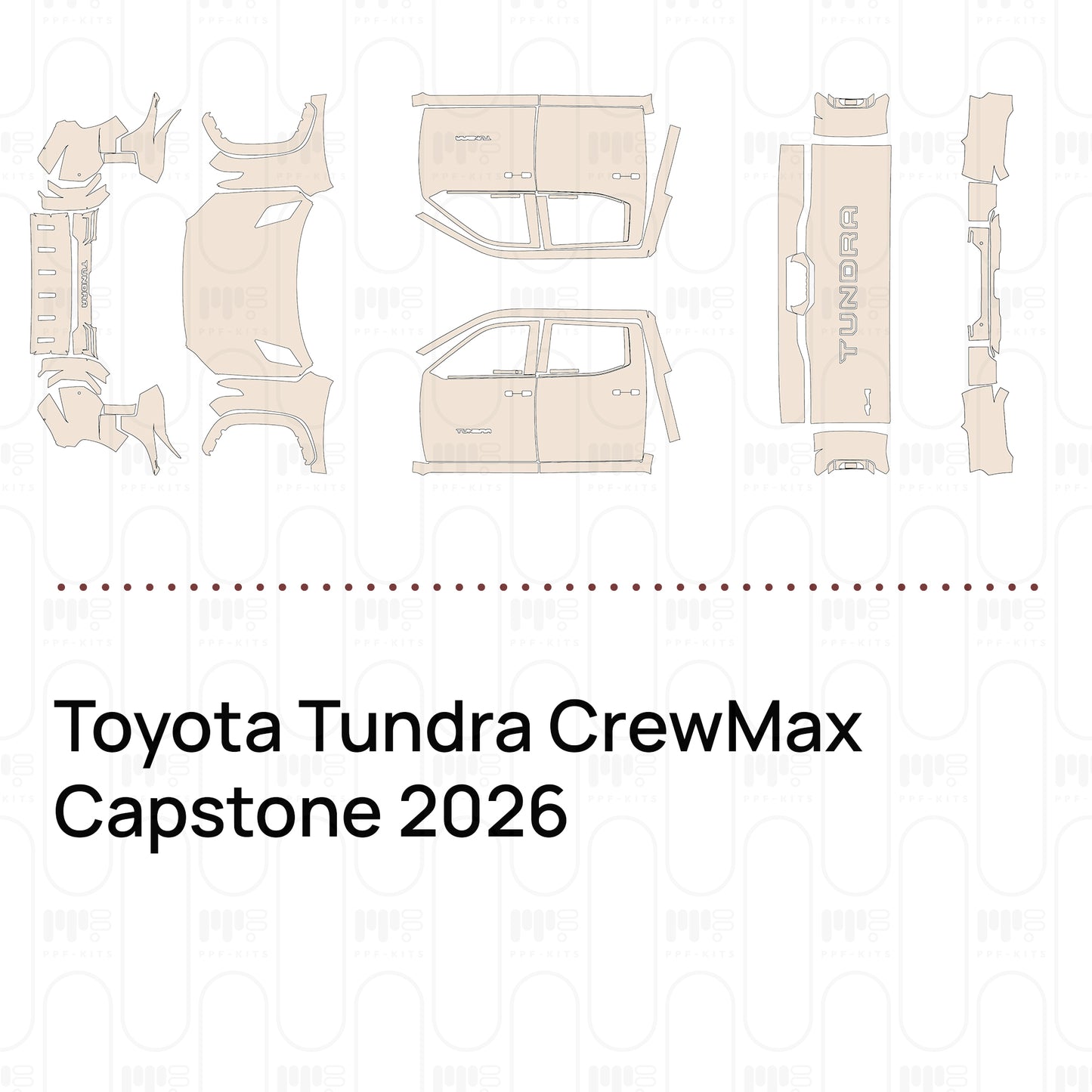 PPF precortado Toyota Tundra CrewMax Capstone 2026