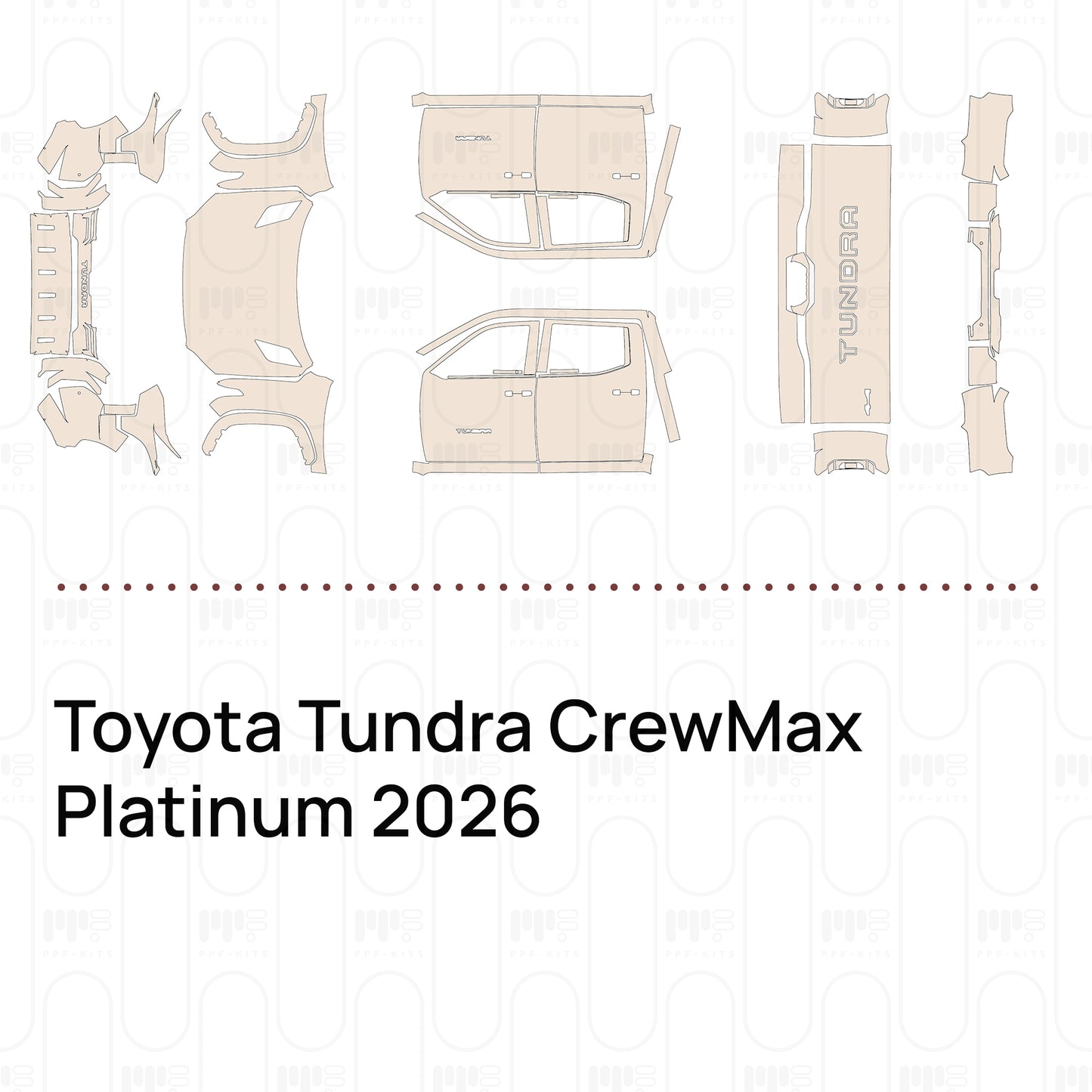 PPF precortado Toyota Tundra CrewMax Platinum 2026