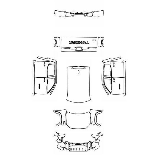 Pre-Cut PPF Toyota Tundra CrewMax SR5 2023 - PPF-Kits