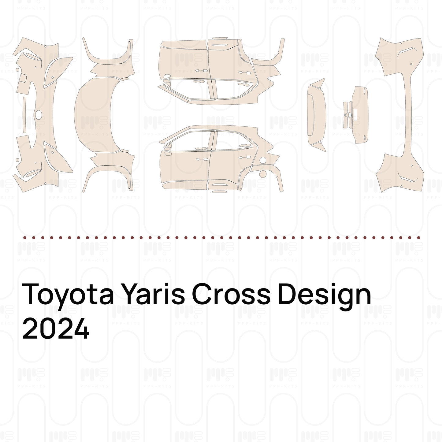 PPF precortado Toyota Yaris Cross Design 2024