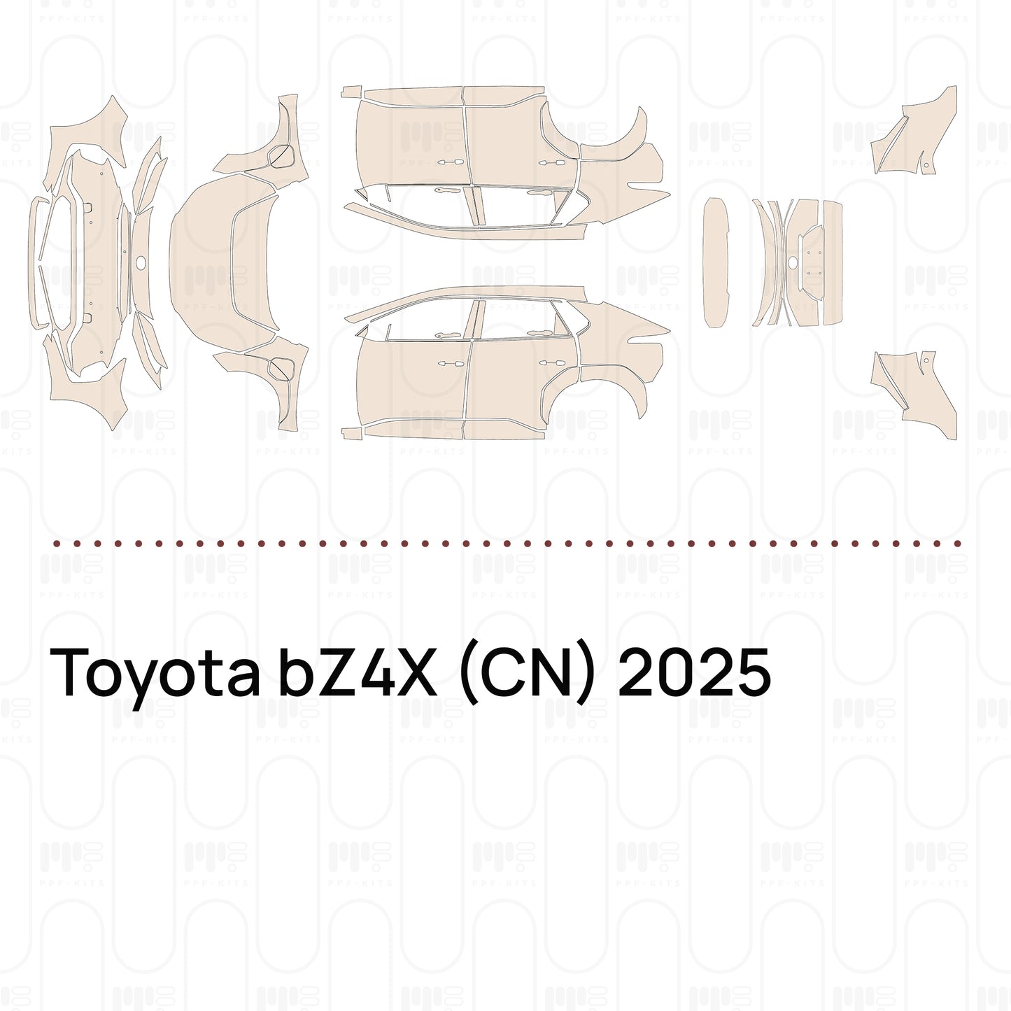 Pre-Cut PPF Toyota bZ4X (CN) 2025