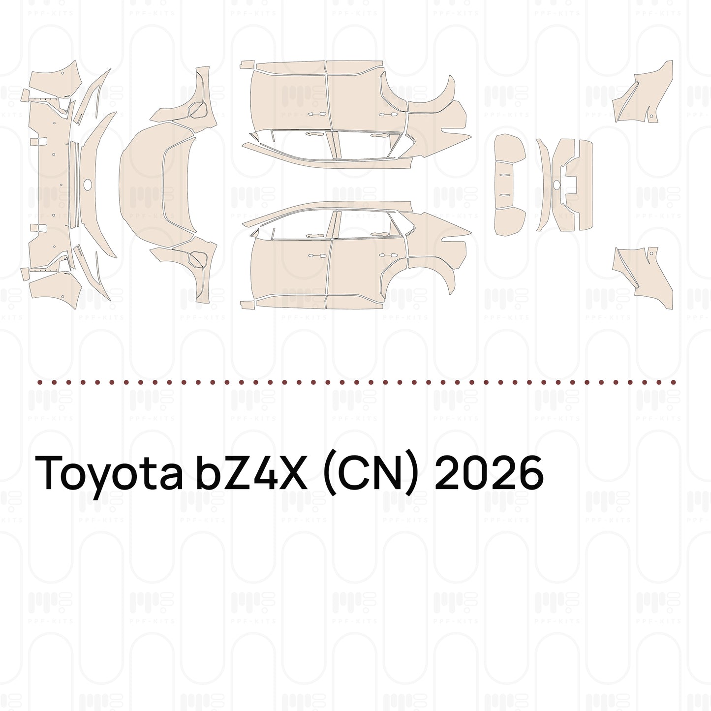 Pre-Cut PPF Toyota bZ4X (CN) 2026