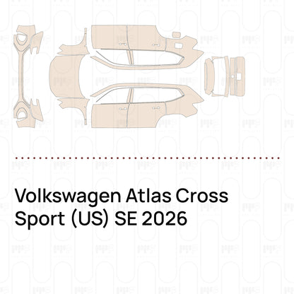 PPF precortado Volkswagen Atlas Cross Sport (US) SE 2026