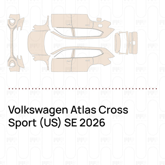 Pre-Cut PPF Volkswagen Atlas Cross Sport (US) SE 2026