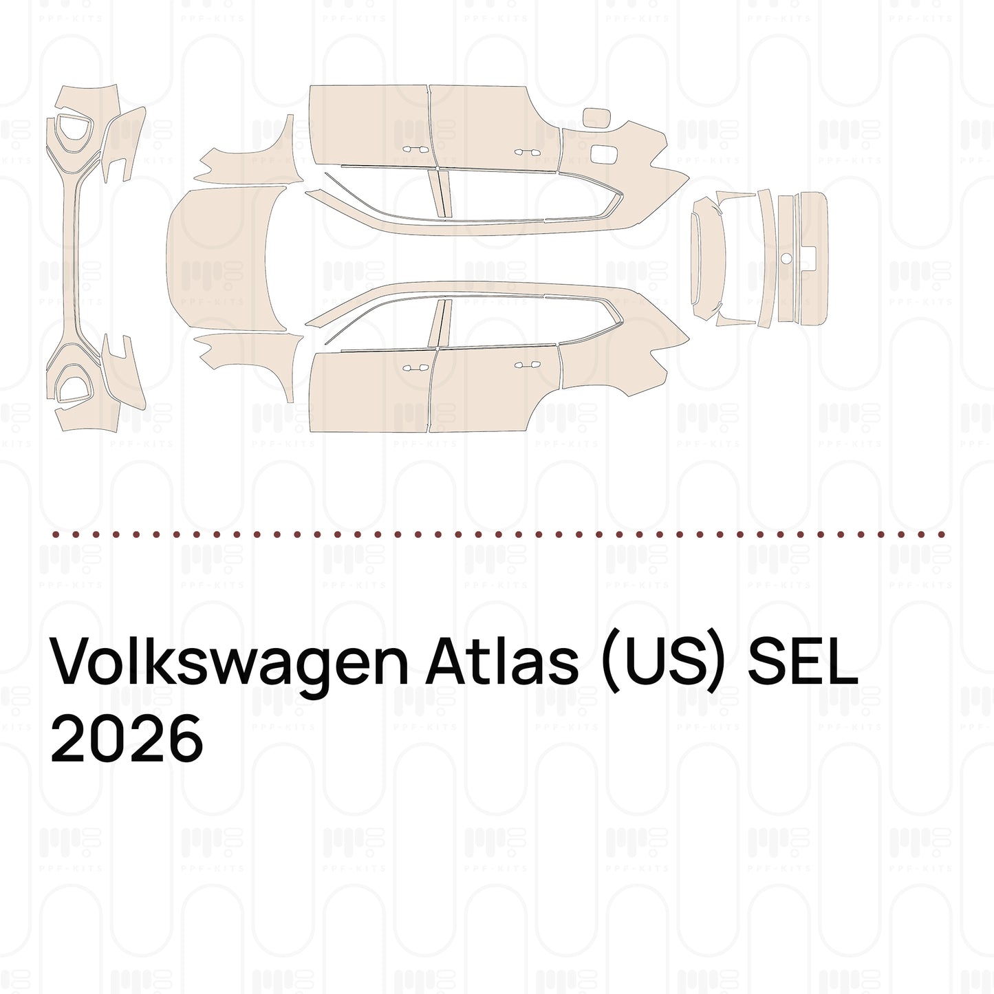PPF precortado Volkswagen Atlas (US) SEL 2026