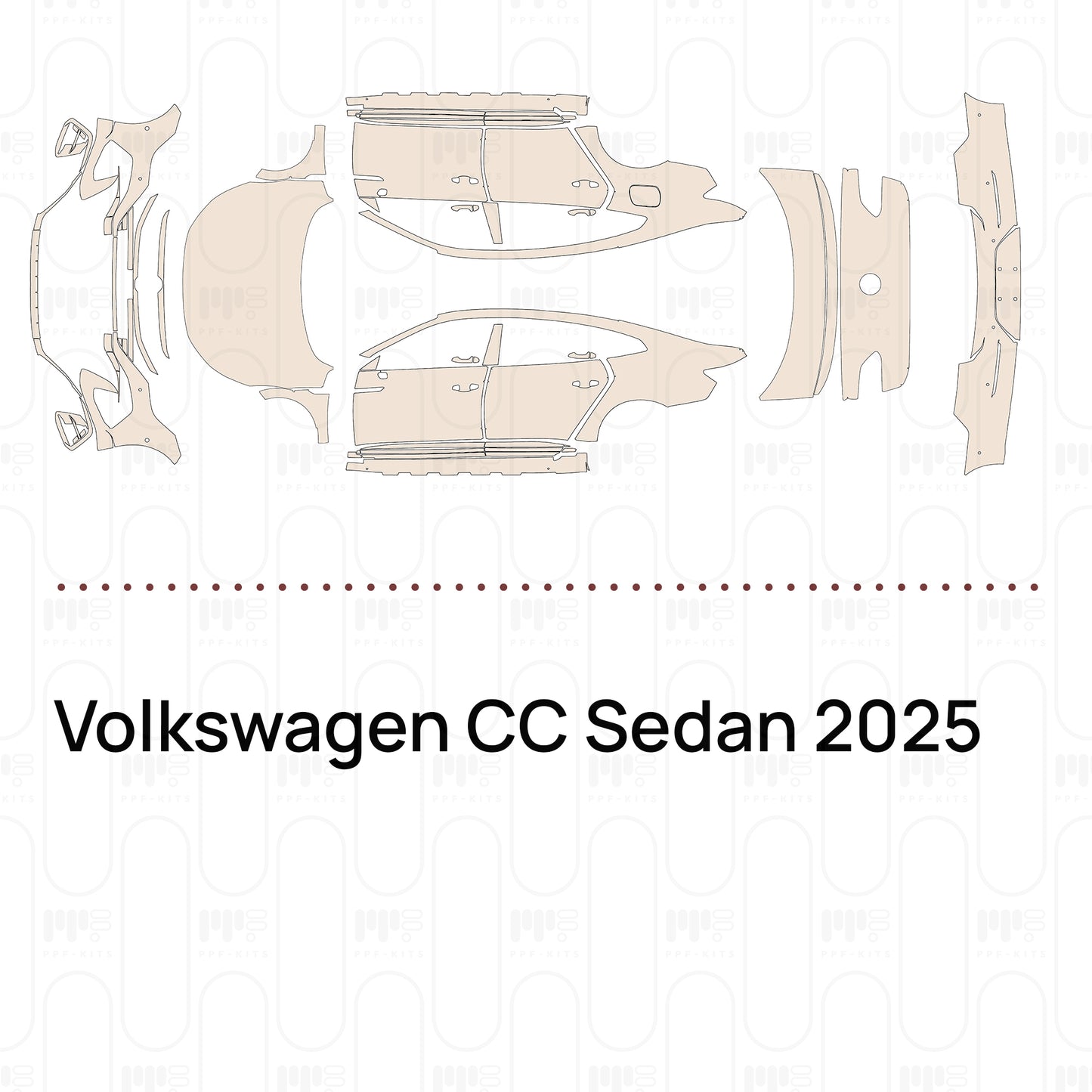 PPF precortado Volkswagen CC Sedan 2025