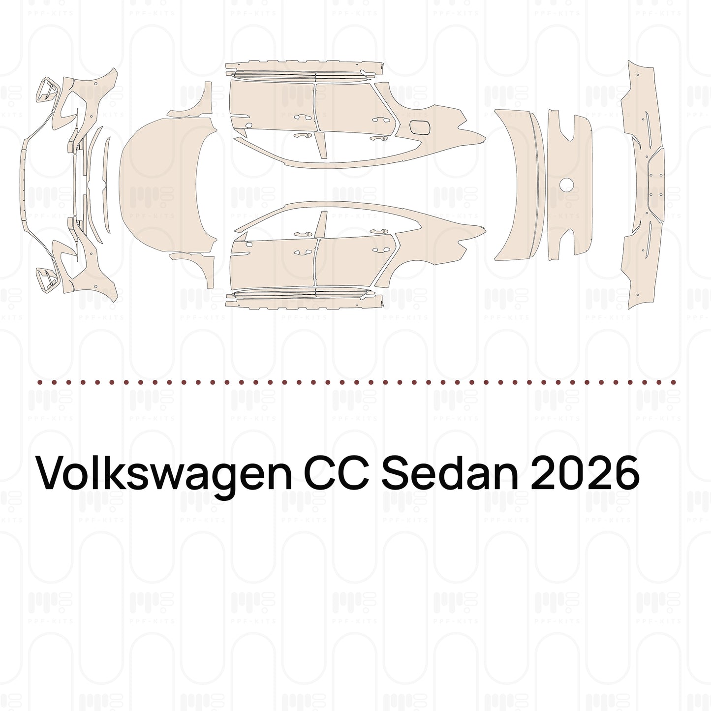 PPF precortado Volkswagen CC Sedan 2026