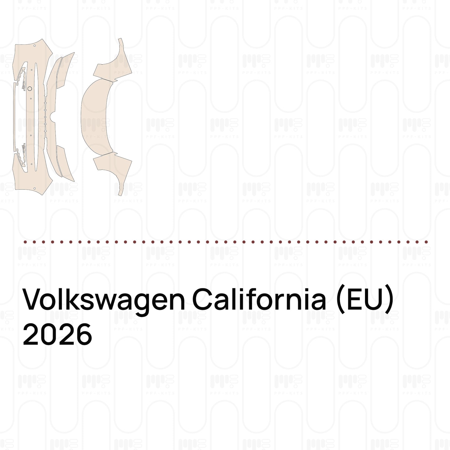 Pre-Cut PPF Volkswagen California (EU) 2026