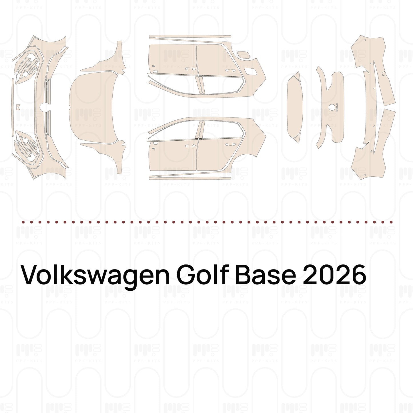PPF precortado Volkswagen Golf Base 2026