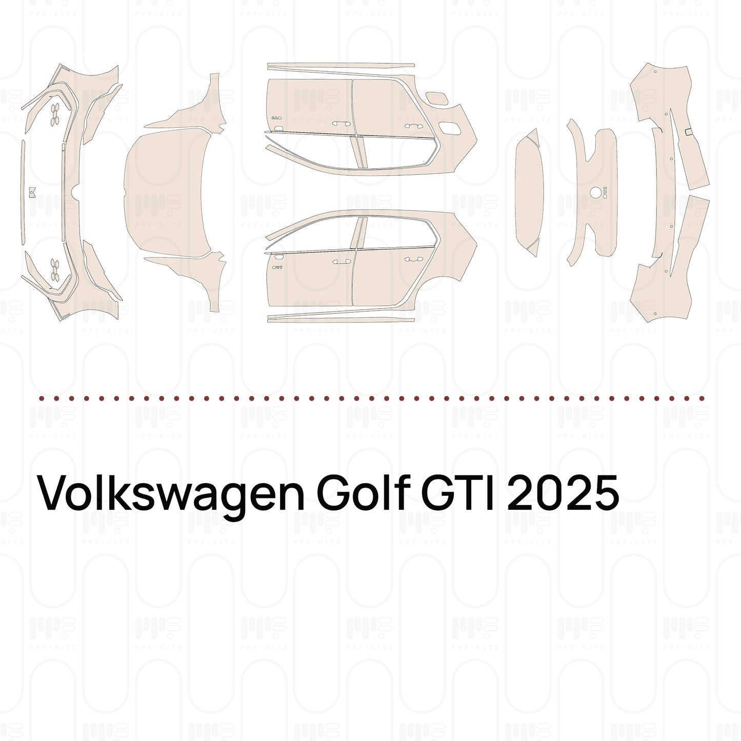 PPF precortado Volkswagen Golf GTI 2025