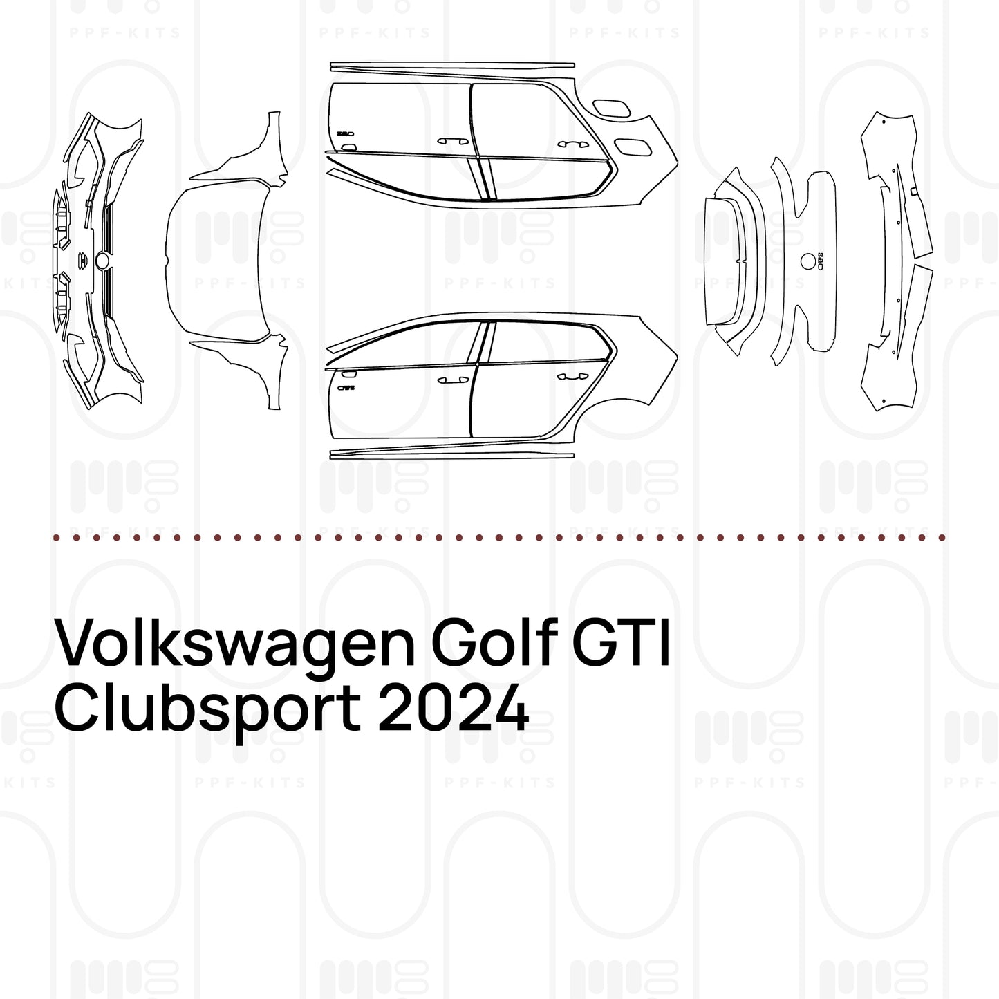 Pre-Cut PPF Volkswagen Golf GTI Clubsport 2024