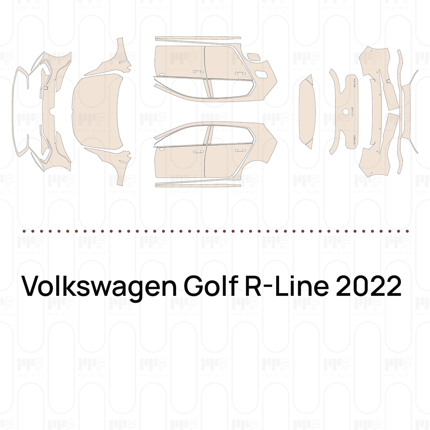 PPF precortado Volkswagen Golf R-Line 2022
